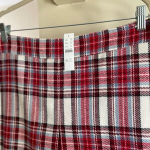 J.Crew Red Plaid Skirt